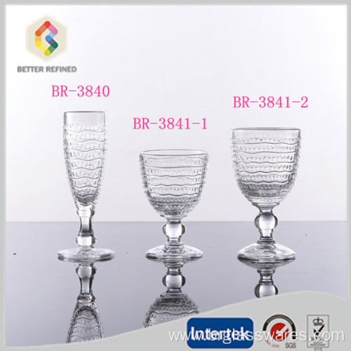 Top grade lead-free champagne goblet glass cup